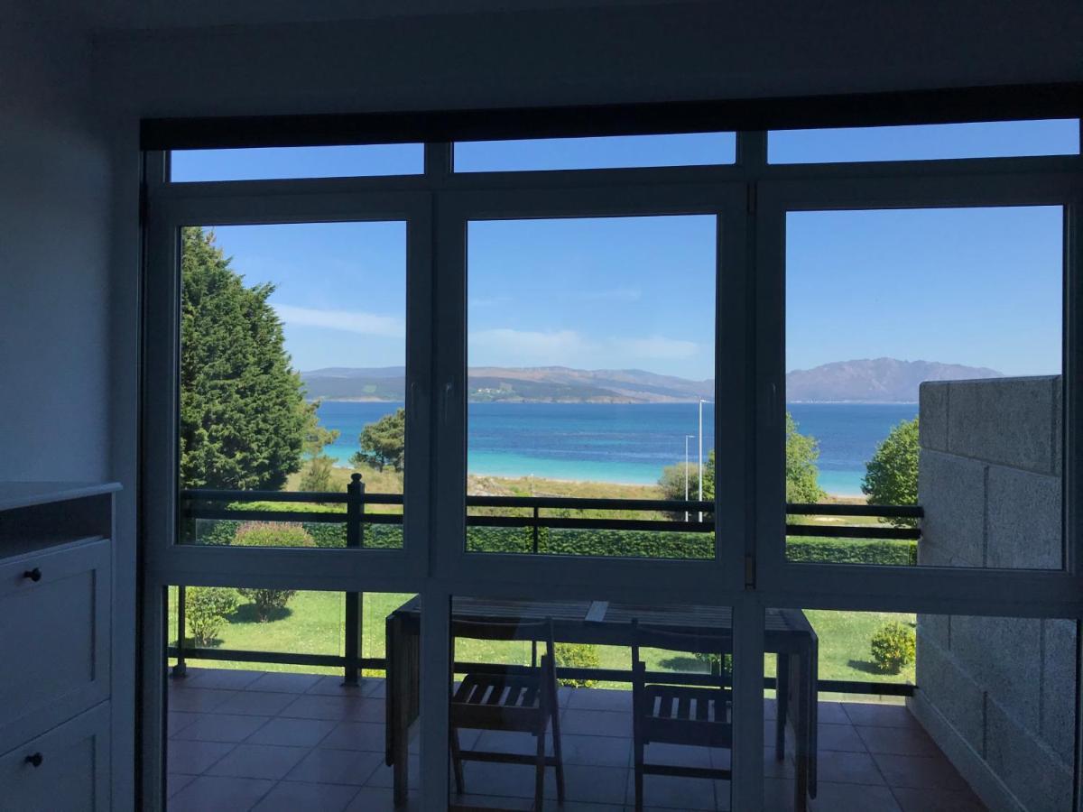 Apartamento Con Terraza Primera Linea De Playa Finisterre Exteriör bild